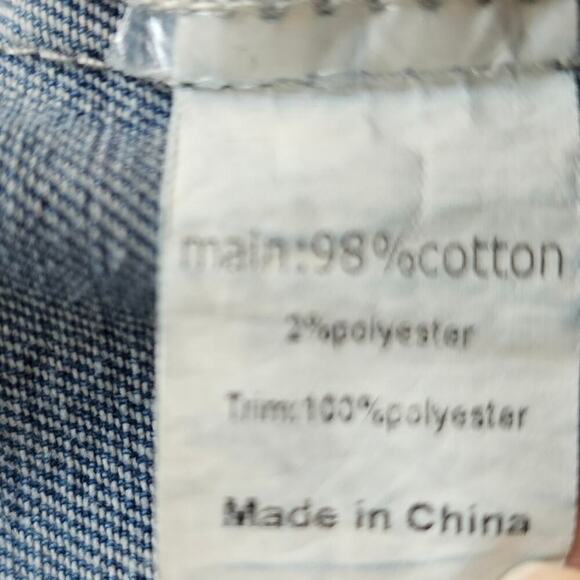 Agnes Orinda Denim Hoodie Jacket Blue / Grey Size 3X NWT - Picture 9 of 11